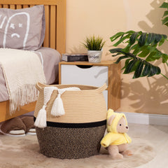 KAKAMAY nursery storage basket blends with decor while organizing essentials