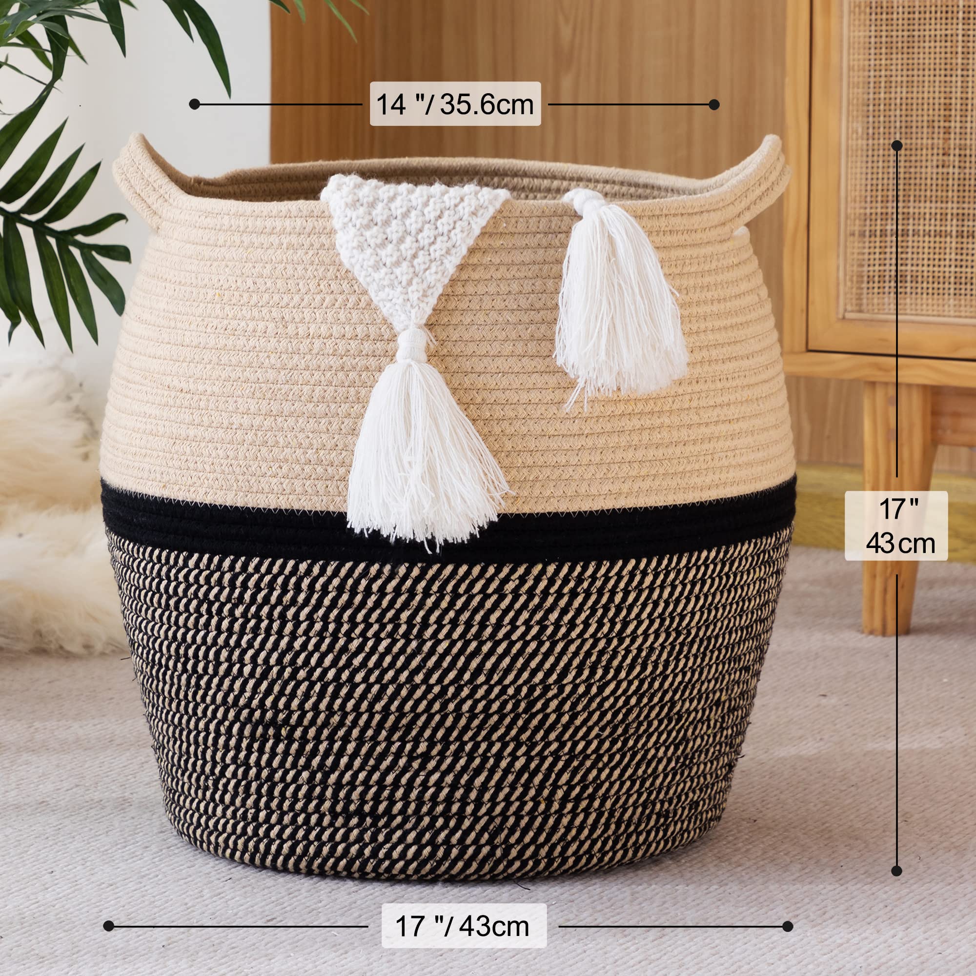 KAKAMAY soft-touch basket for baby clothes and toys