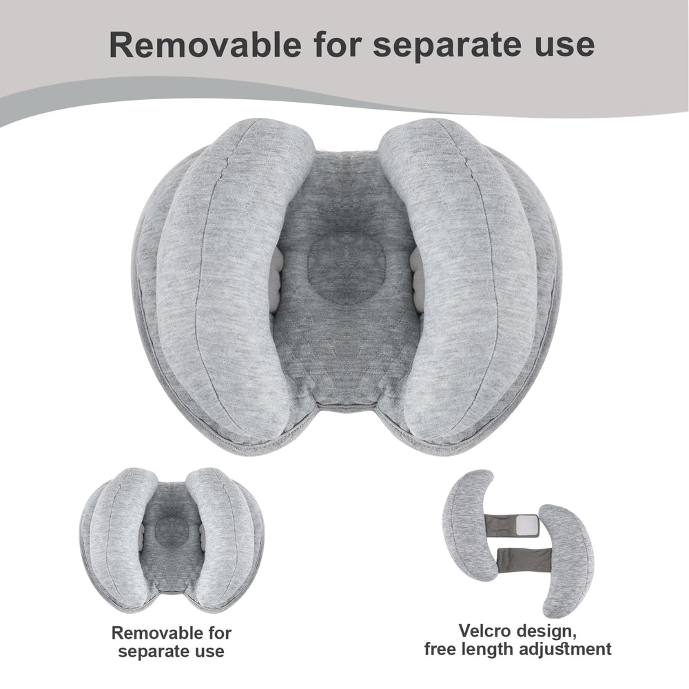 KAKIBLIN 2-in-1 pillow with removable banana neck support for easy use.