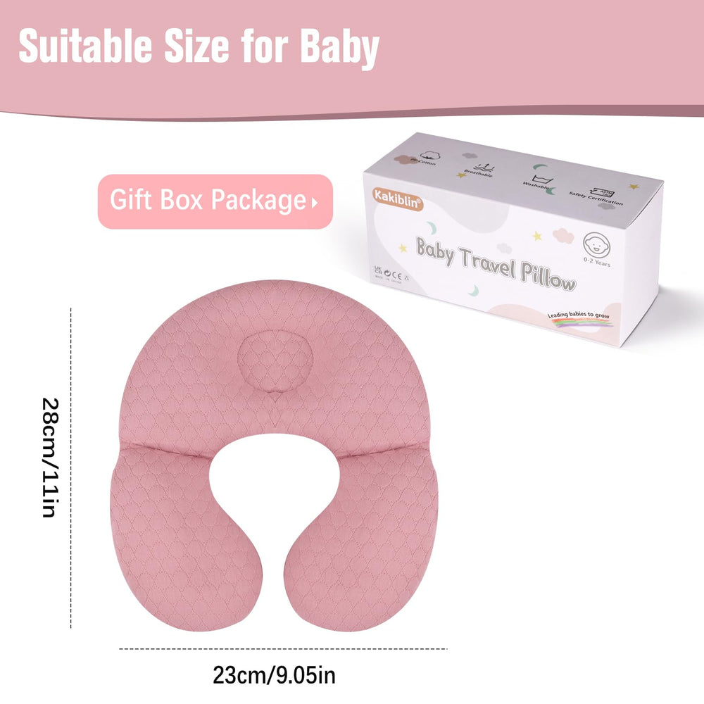 KAKIBLIN 25x28cm head support pillow fits infant car seats and strollers