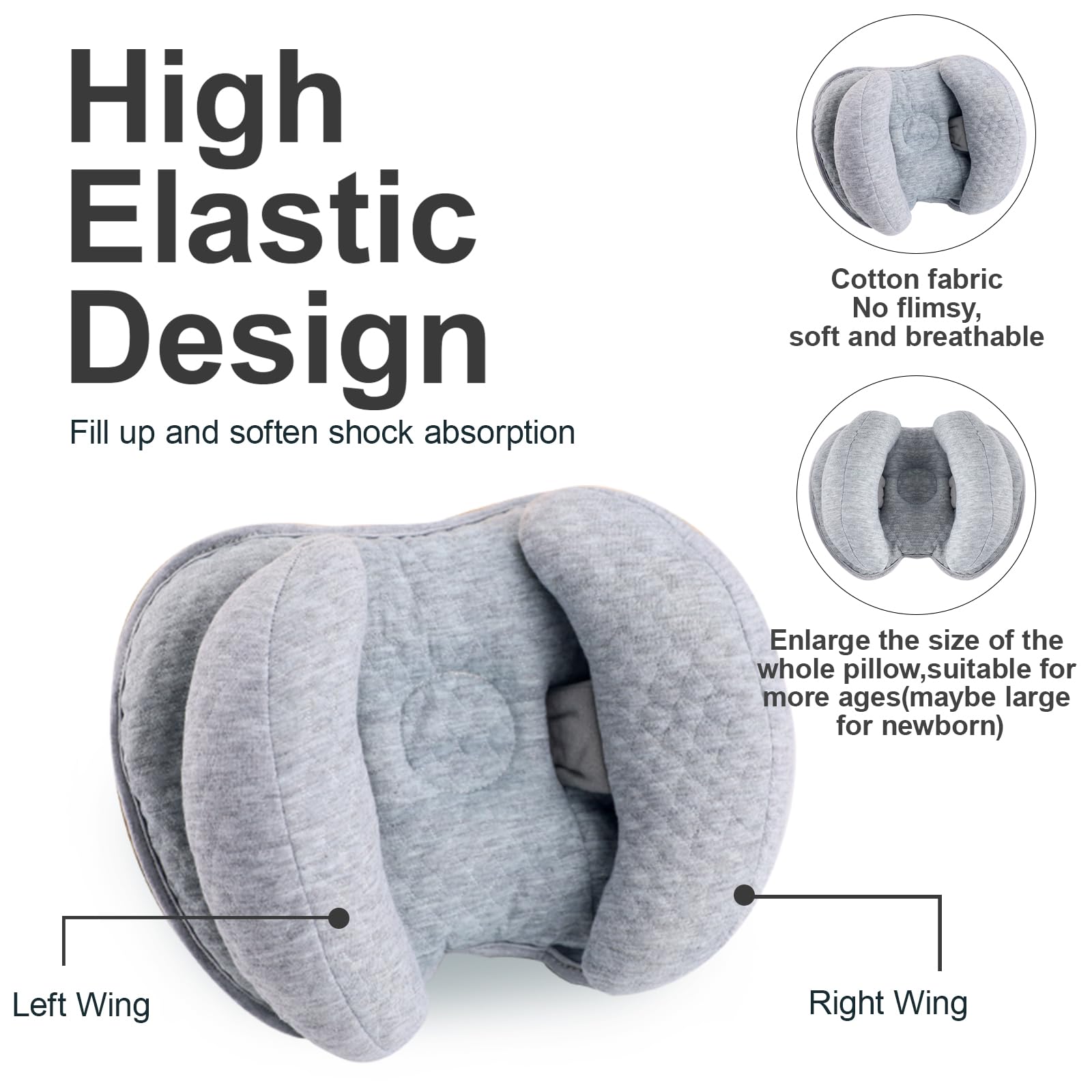 KAKIBLIN adjustable back of banana pillow delivers a customizable fit.
