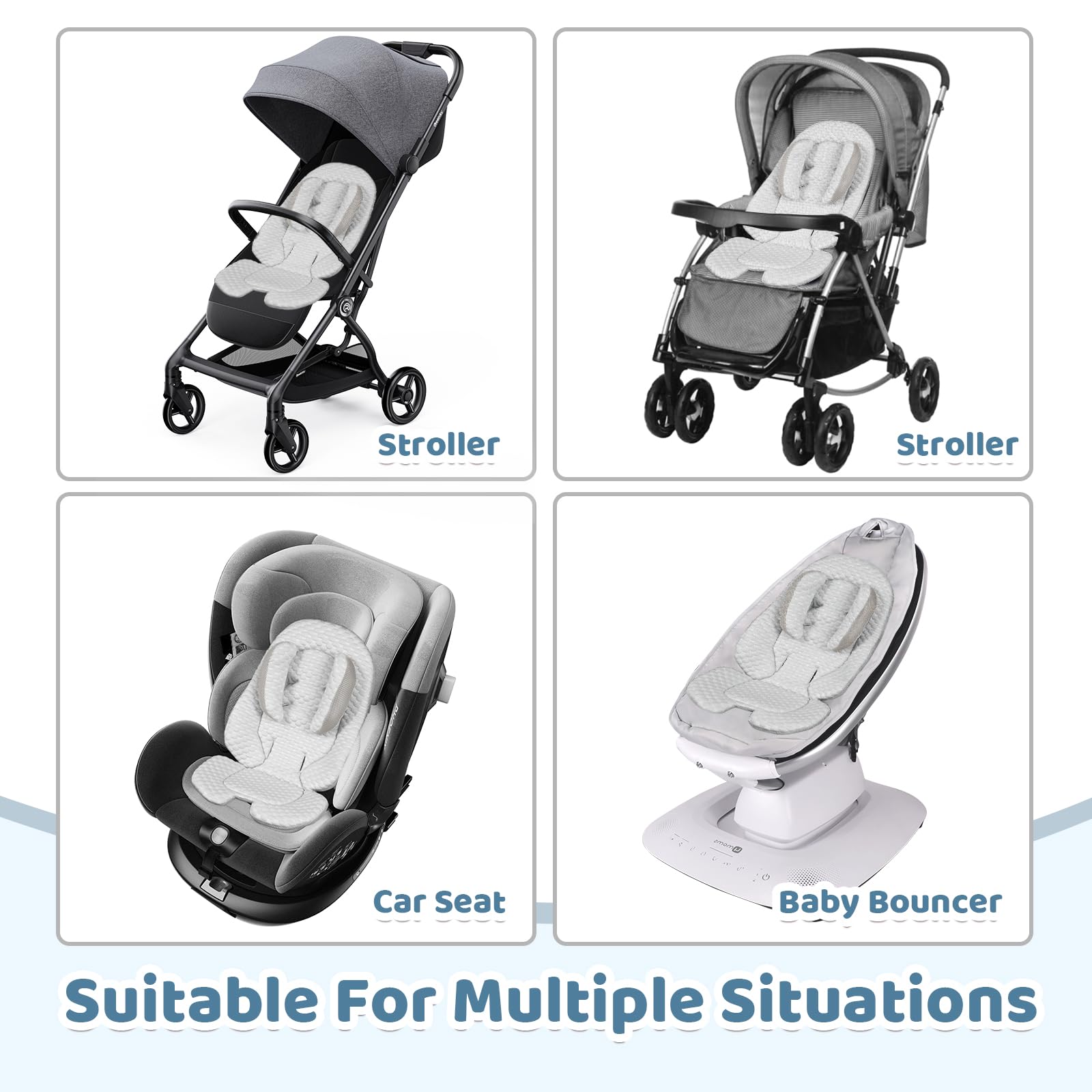 KAKIBLIN soft polyester-fill insert provides instant comfort for infants.