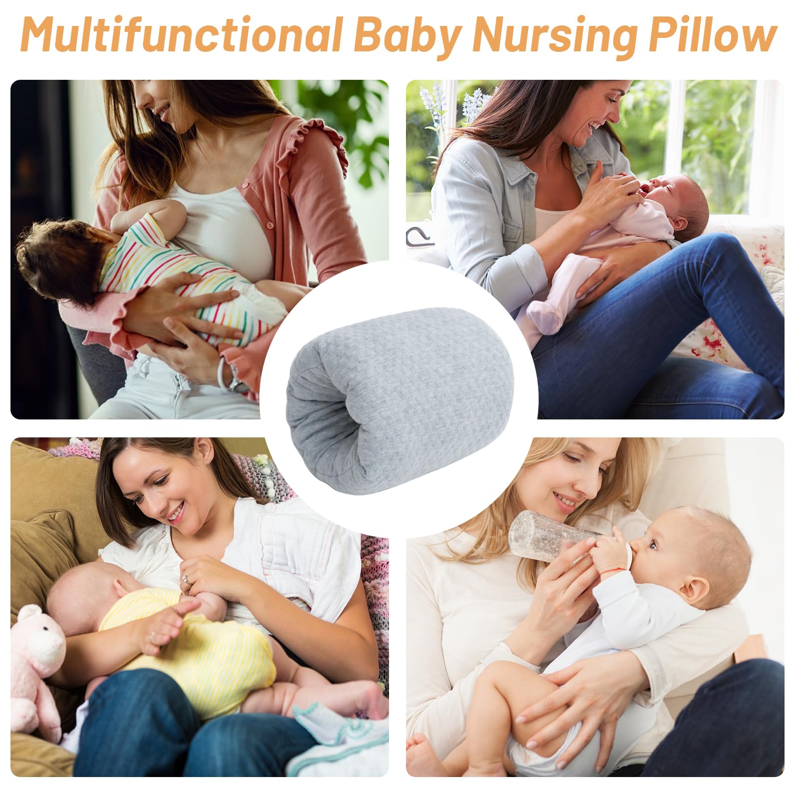 KAKIBLIN Baby Feeding Arm Pillow machine washable for easy cleaning.
