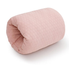 KAKIBLIN pink baby feeding arm pillow, front view, supports comfortable nursing sessions