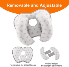 KAKIBLIN Baby Neck Pillow removable cover feature aids easy cleaning.