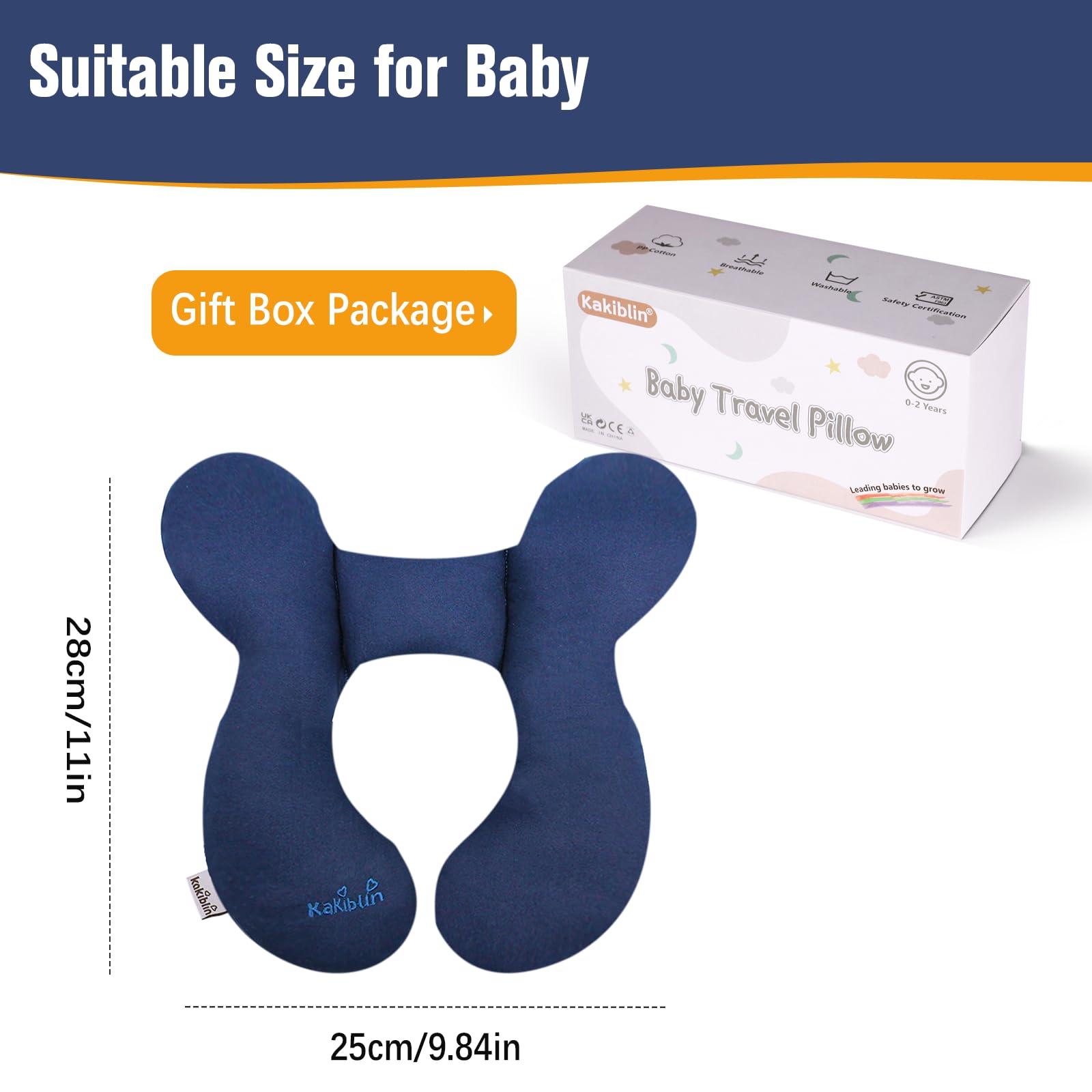 Machine washable KAKIBLIN pillow at 30°C for easy care