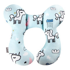 Closeup of soft fabric on KAKIBLIN unicorn neck pillow
