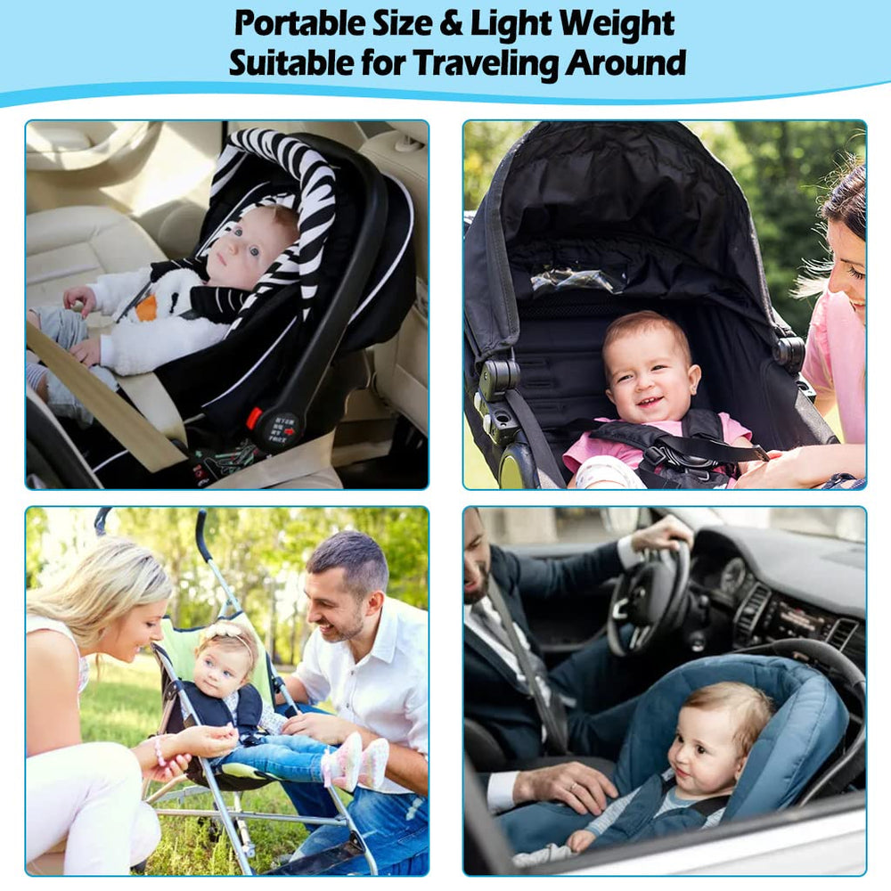 KAKIBLIN Unicorn neck pillow used in stroller for comfort
