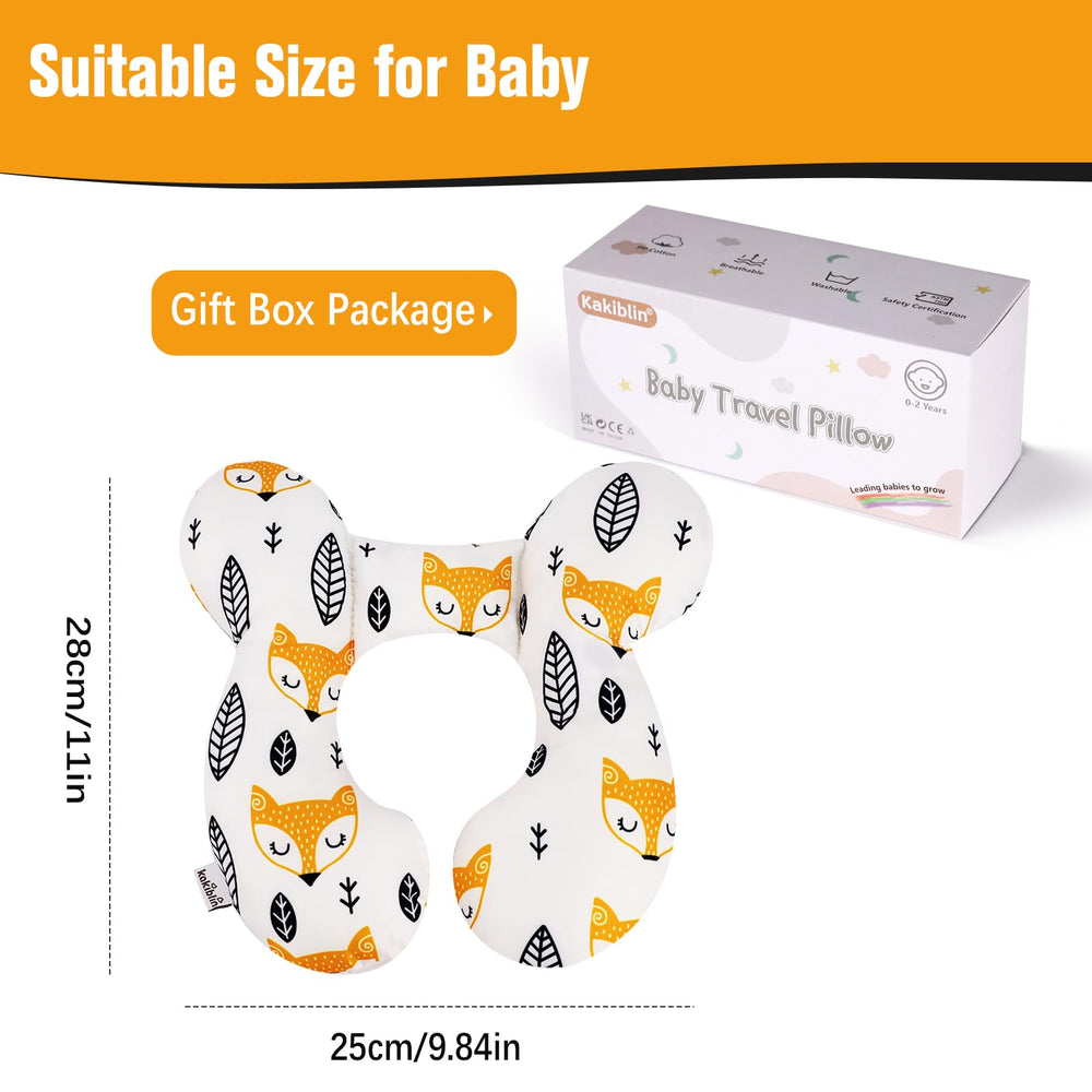 KAKIBLIN Yellow Fox pillow in a box for gifting and storage