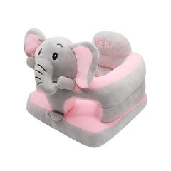 KAKIBLIN sit-up chair with elephant design supports early sitting in plush fabric