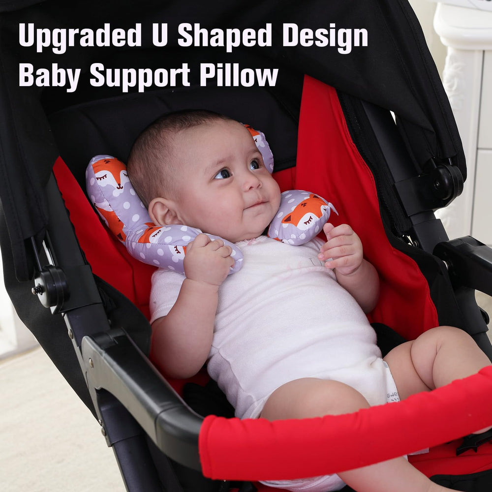 KAKIBLIN travel pillow features lightweight construction for car seats and strollers