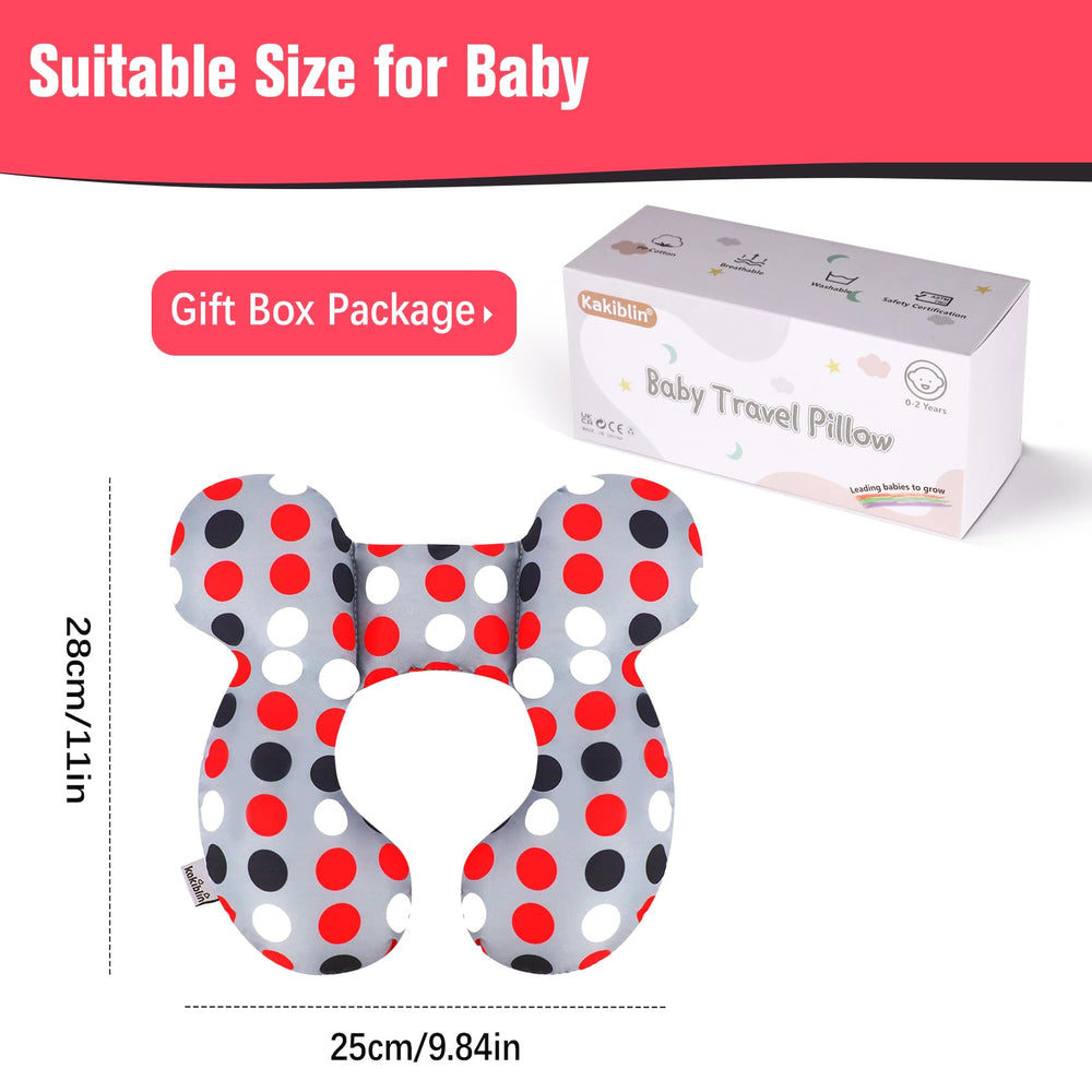 KAKIBLIN Baby Travel Pillow packaged box ready for travel