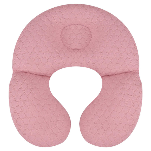 KAKIBLIN baby travel pillow pink with cozy head support for on-the-go use