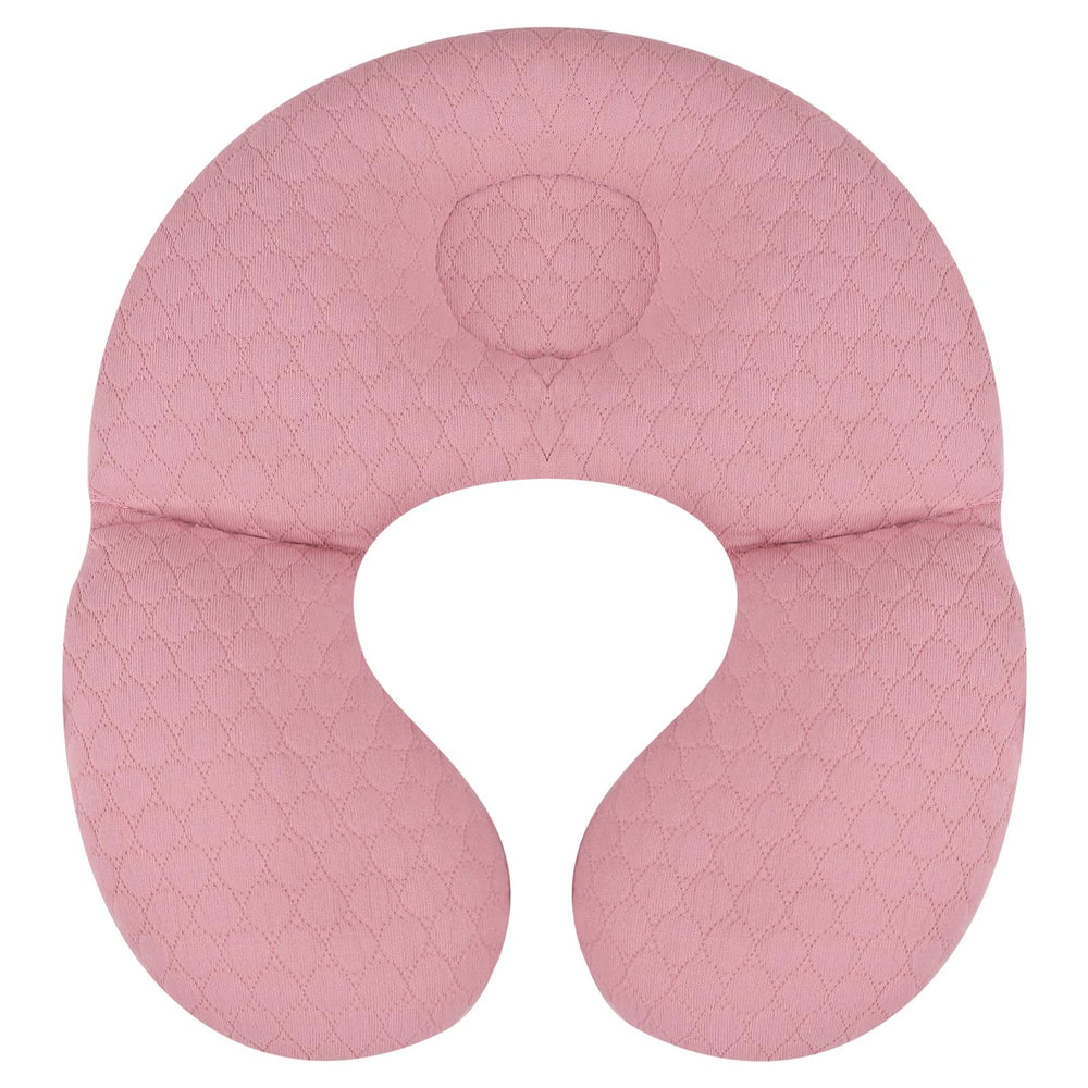 KAKIBLIN baby travel pillow pink with cozy head support for on-the-go use