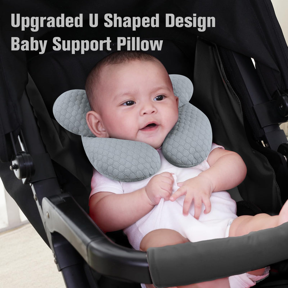 KAKIBLIN Baby Travel Pillow soft fabric close-up for gentle skin comfort.