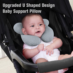 KAKIBLIN Baby Travel Pillow soft fabric close-up for gentle skin comfort.