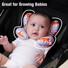 KAKIBLIN baby pillow displays soft fabric and padding for gentle touch
