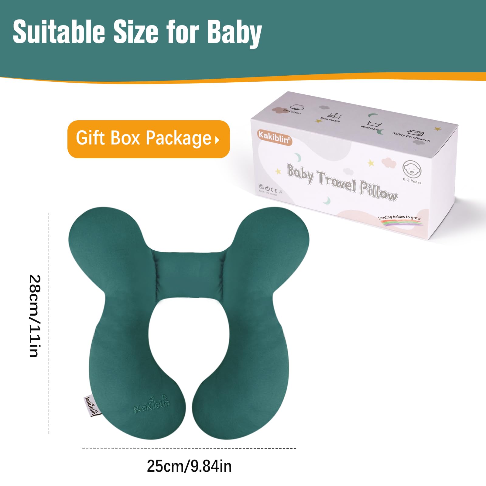 KAKIBLIN stroller-use pillow supports baby during walks