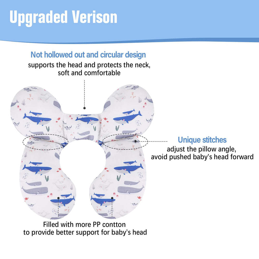 KAKIBLIN Machine-washable pillow stays fresh, easy care for busy parents.