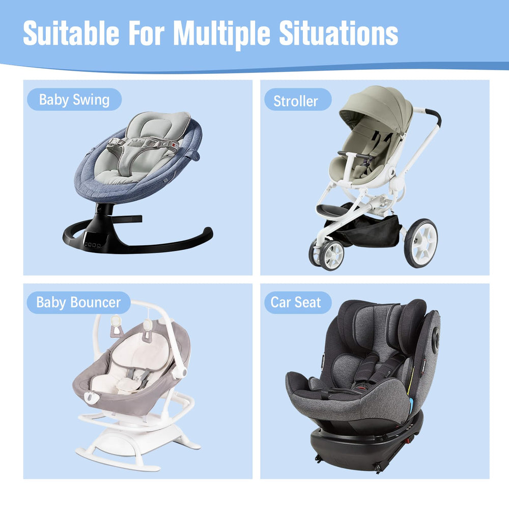 KAKIBLIN Size 25 x 28 cm fits standard infant seats for travel.