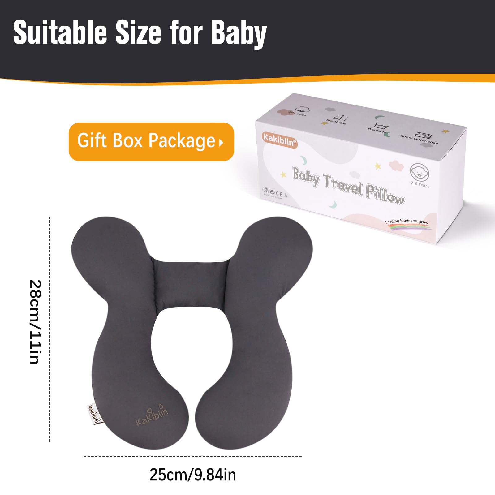 KAKIBLIN compact head pillow designed for all seasons and easy travel.