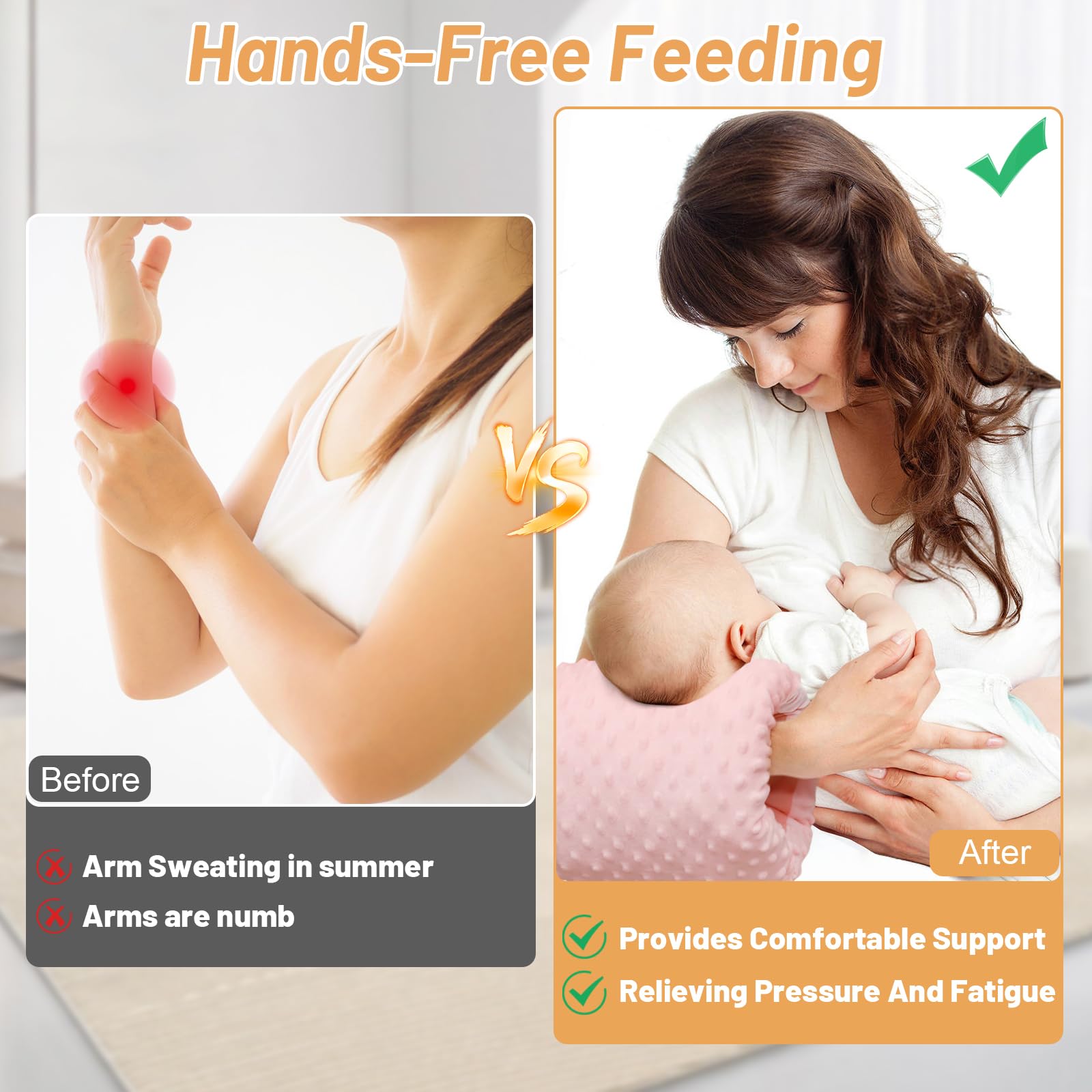 KAKIBLIN arm pillow being washed shows easy machine washable care.