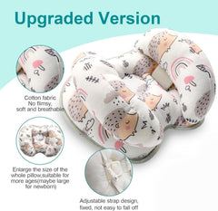 KAKIBLIN adjustable head support pillow grows with baby for long-term comfort.