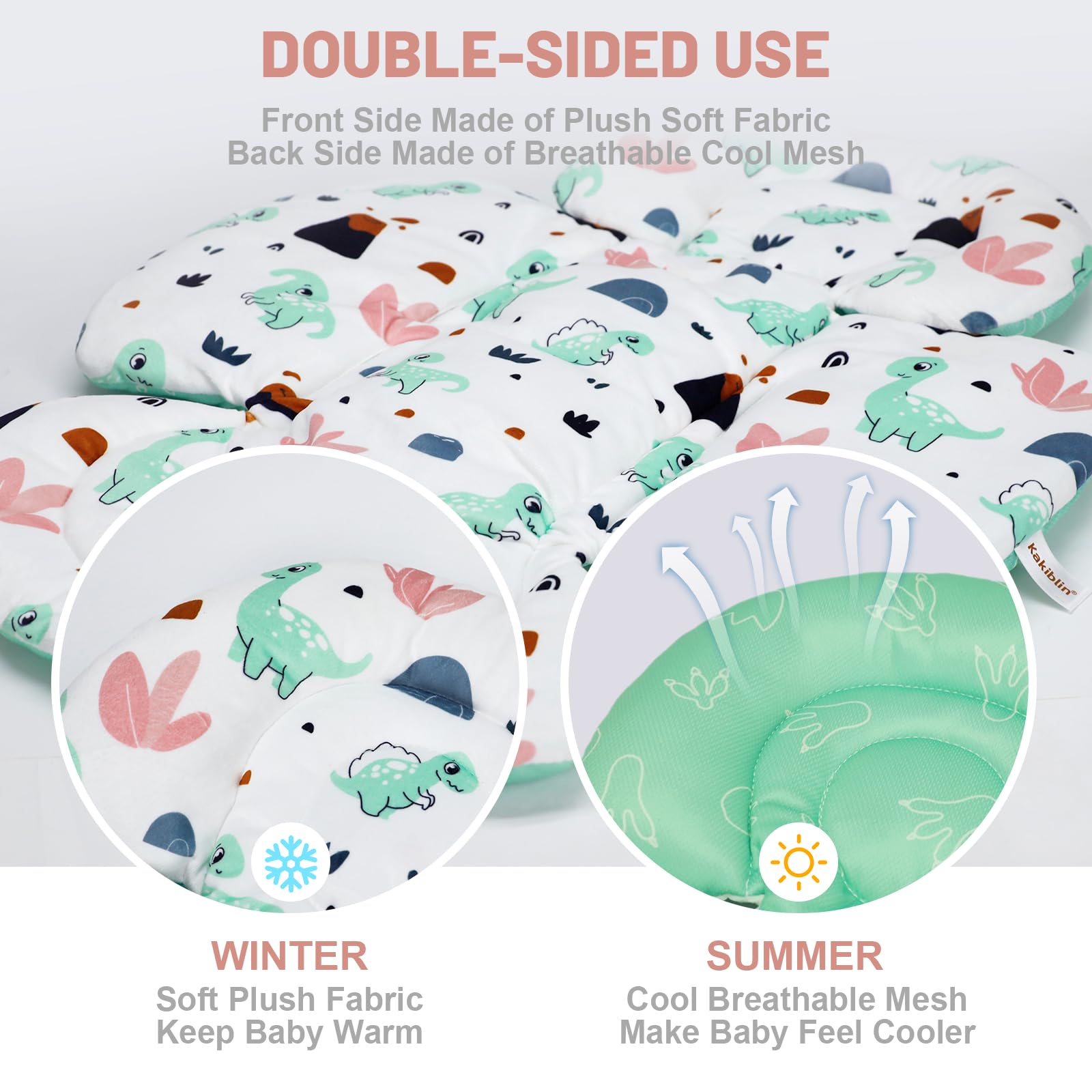 KAKIBLIN belt covers and buckle cover protect skin from friction during drives