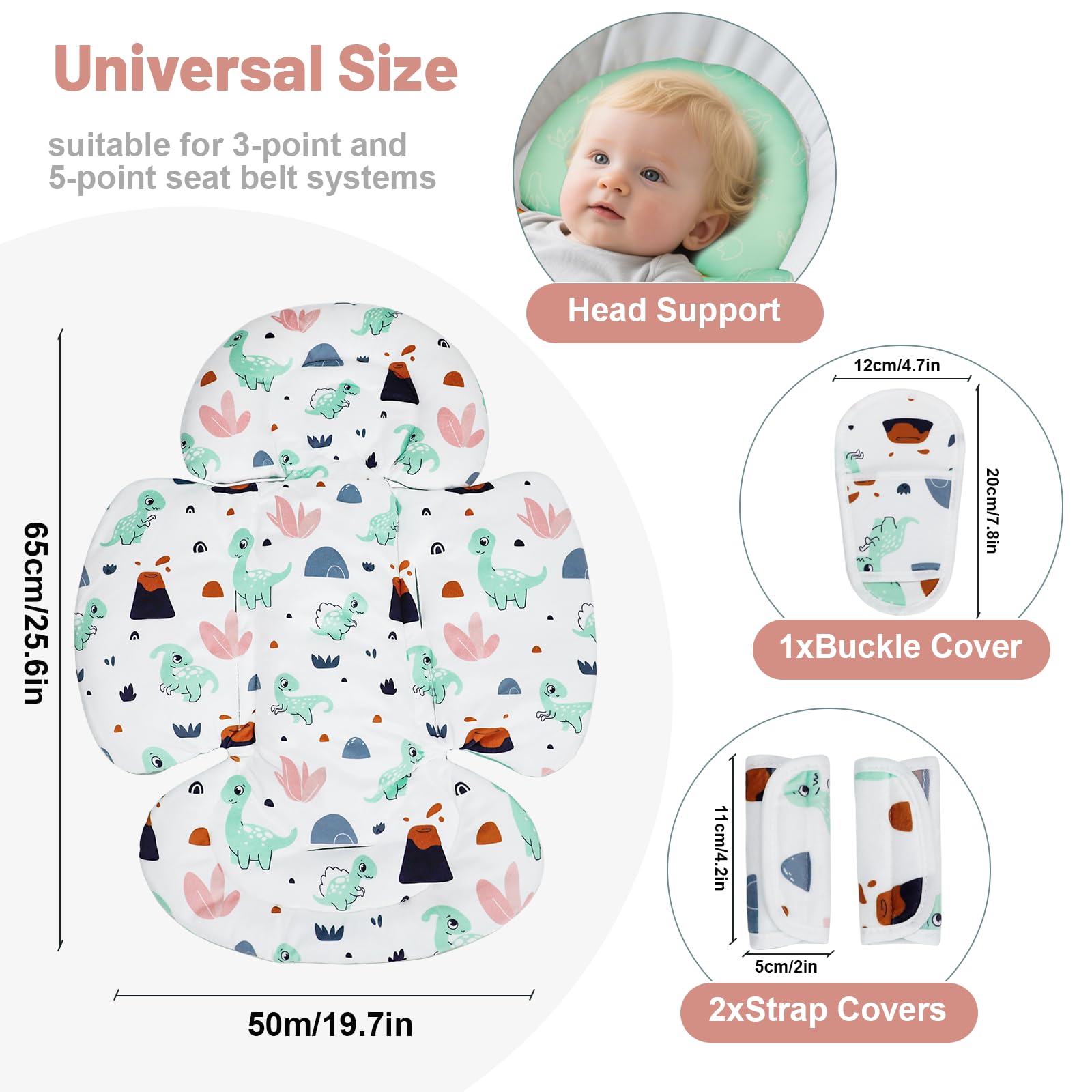 KAKIBLIN newborn travel insert supports comfort during trips and daily outings