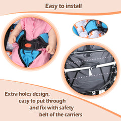 KAKIBLIN infant seat insert fits car seats and strollers with harness systems.