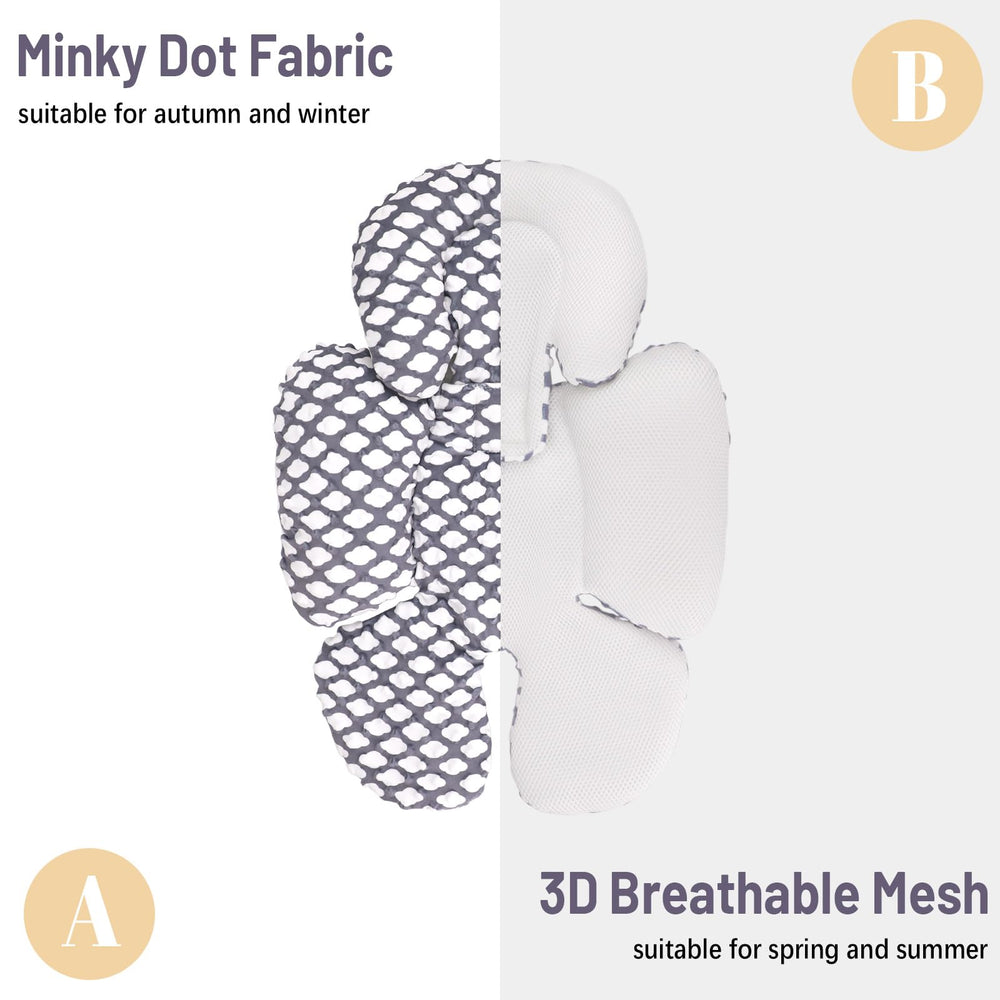 KAKIBLIN newborn-friendly padding adds soft, snug positioning in car seats.