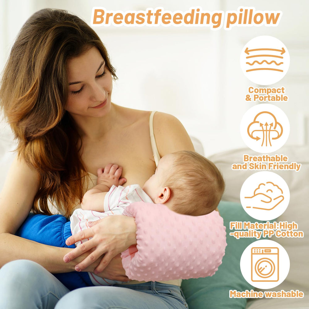 KAKIBLIN nursing arm pillow during a feeding session highlights ergonomic support for mom.