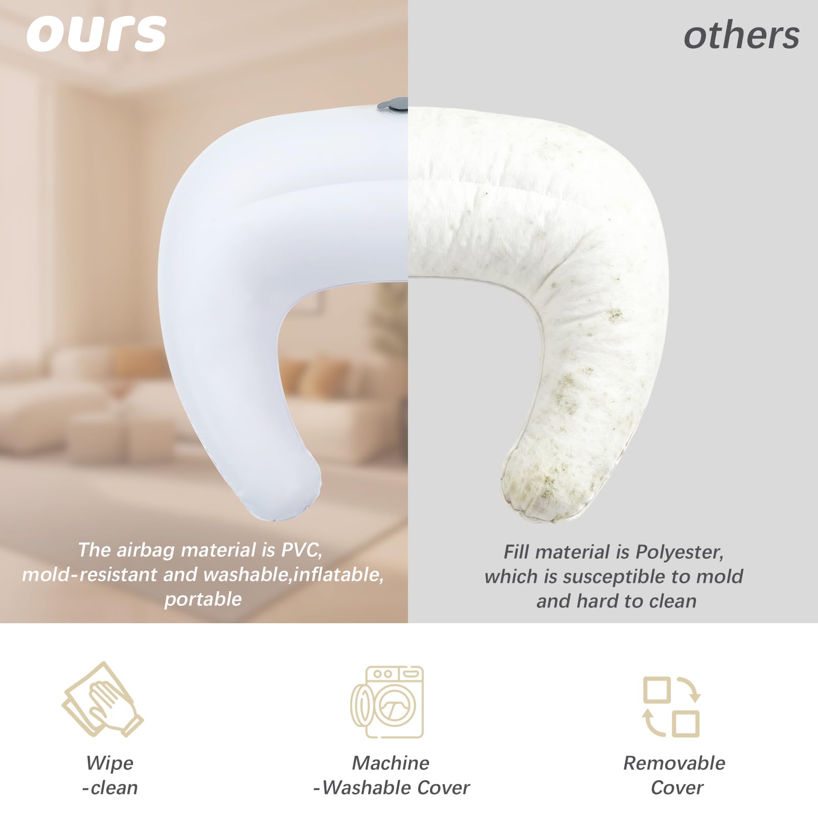 KAKIBLIN nursing-pillow-adjustable-waist-strap illustrates secure, customized fit.