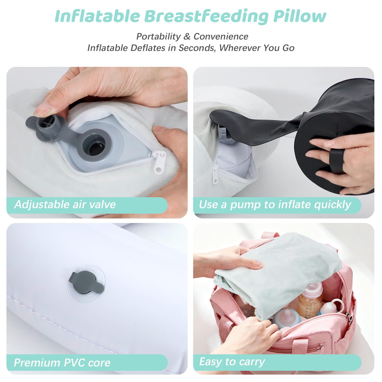 KAKIBLIN nursing-pillow-soft-cover-removable shows easy cleaning option.