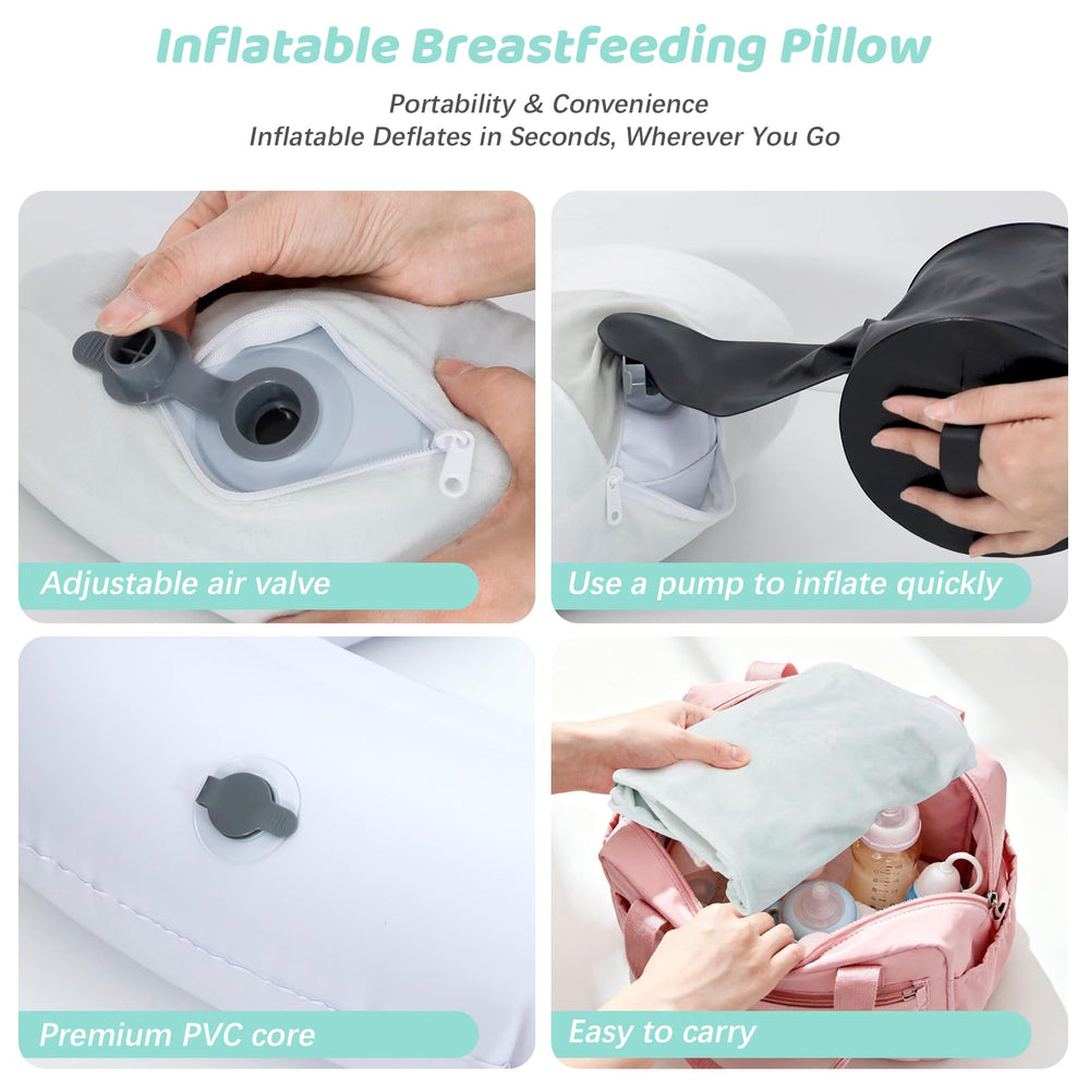 KAKIBLIN nursing-pillow-soft-cover-removable shows easy cleaning option.