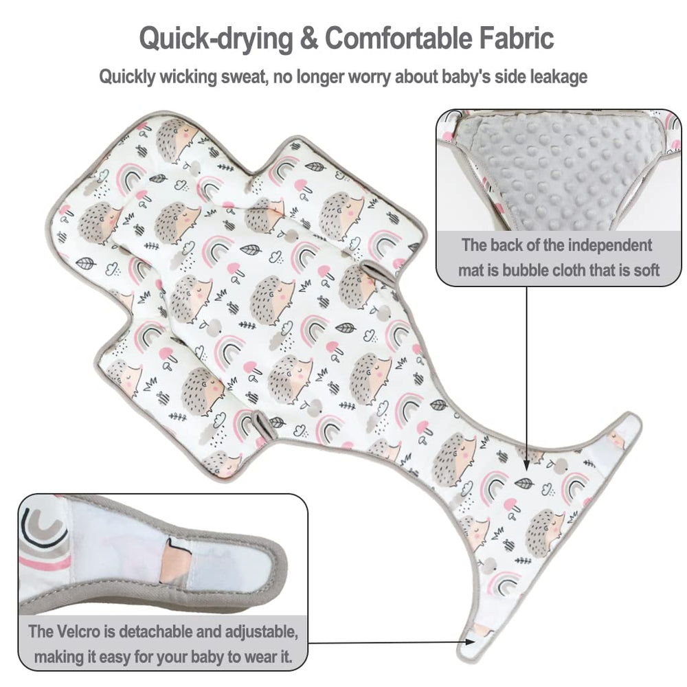 KAKIBLIN pillow cover in soft minky dot material stays comfortable and durable