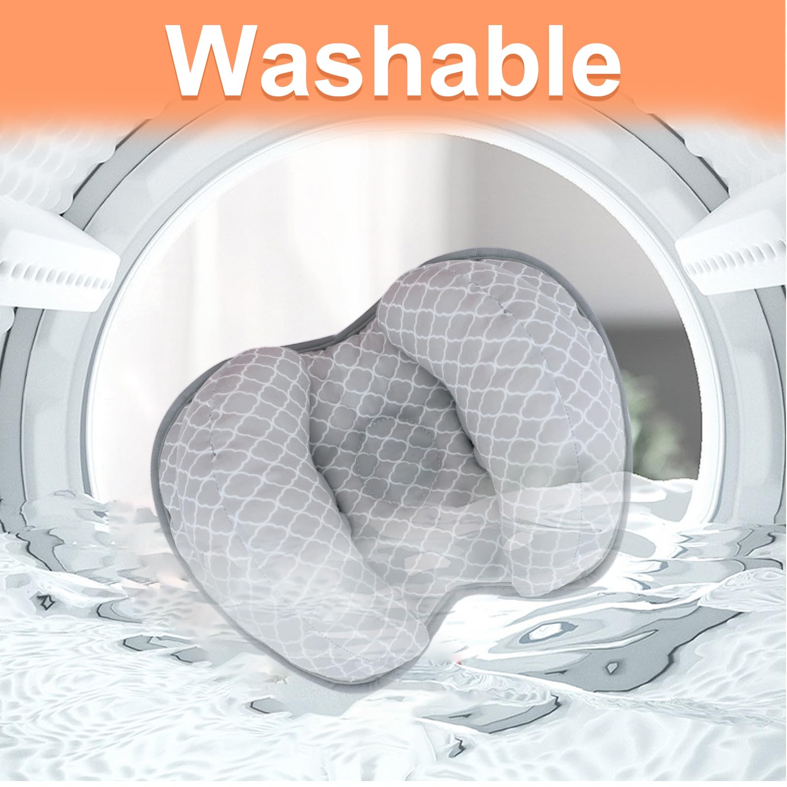 KAKIBLIN soft cotton head rest provides breathable comfort for daily use.