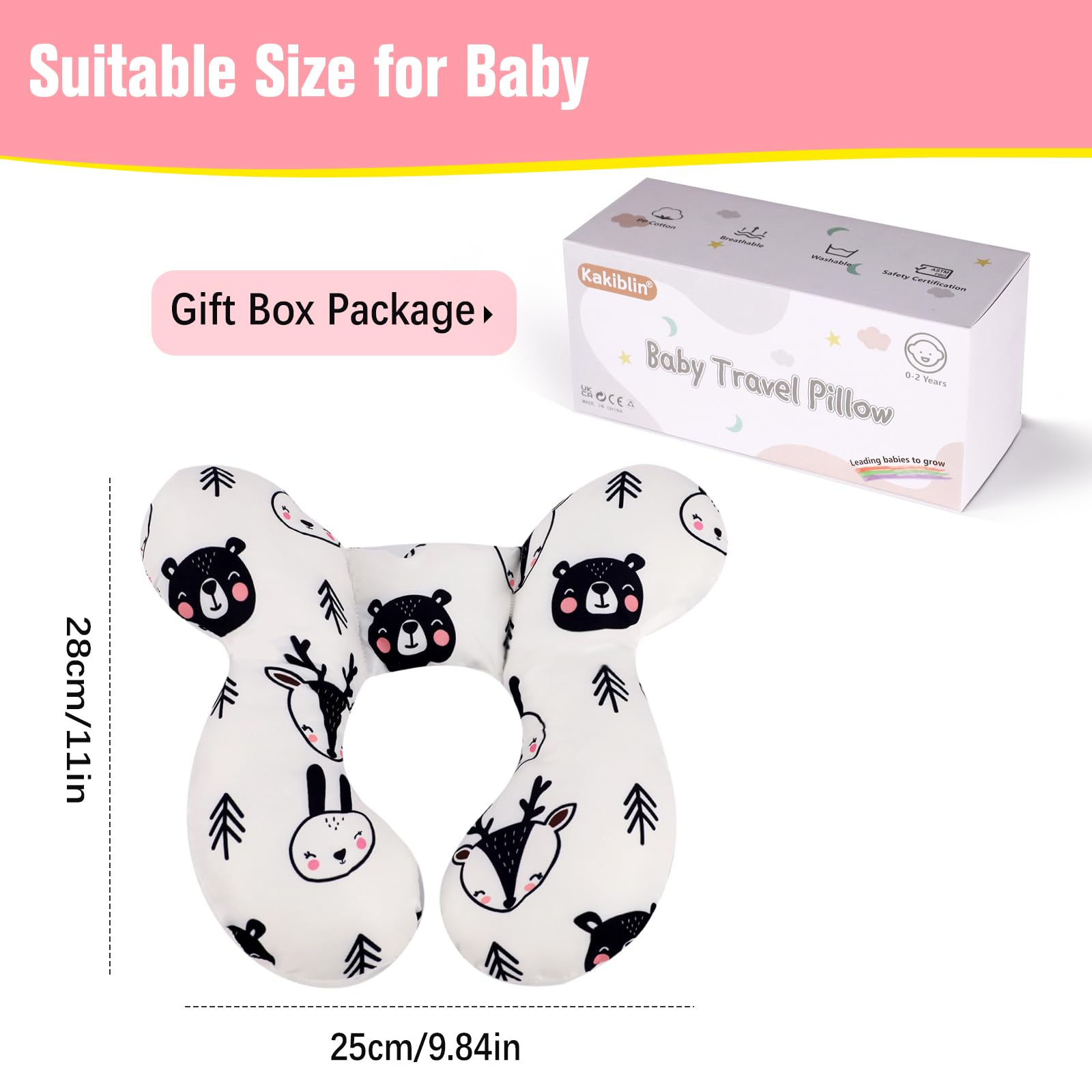 KAKIBLIN Soft fabric and PP cotton padding for baby comfort