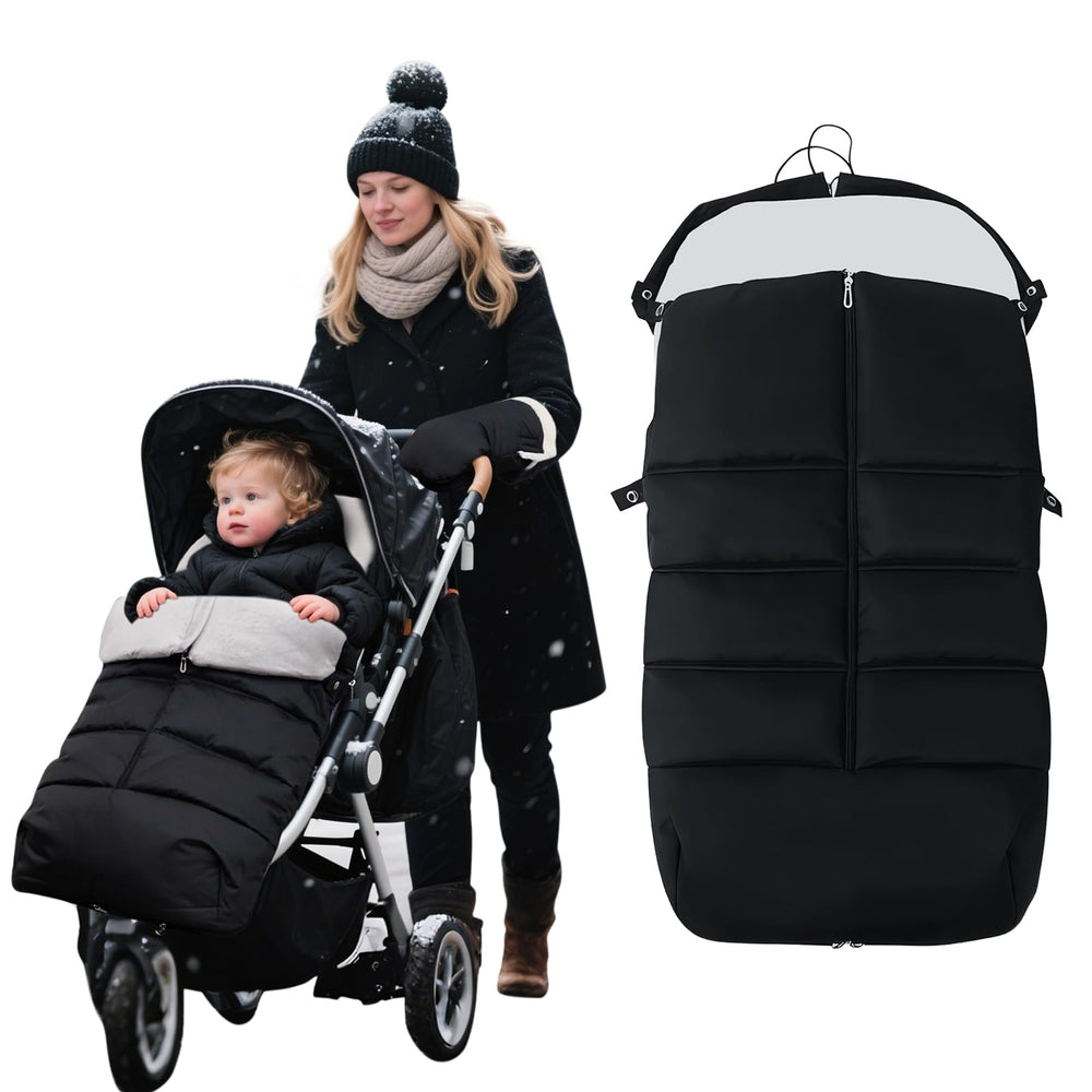 KAKIBLIN stroller footmuff waterproof outer protects baby from rain and wind