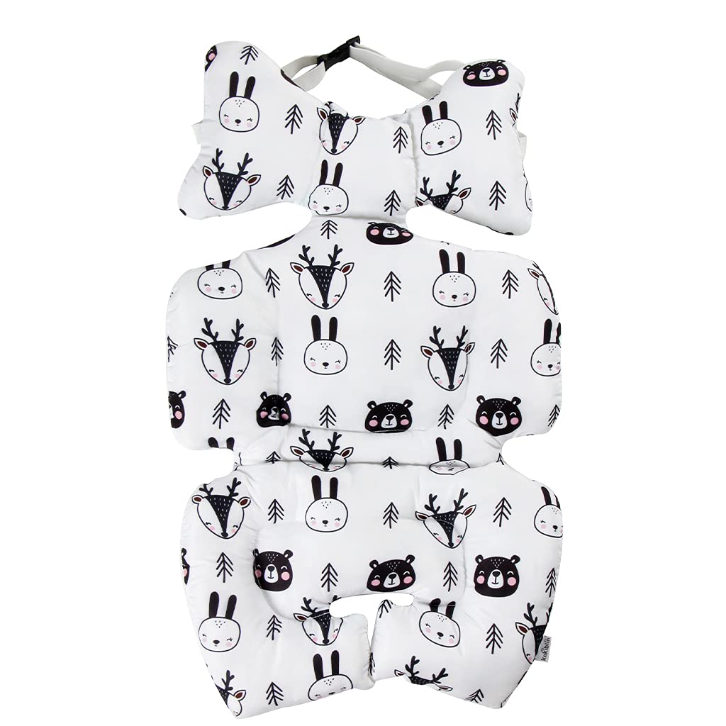 KAKIBLIN toddler car seat insert with head support keeps little travelers snug.
