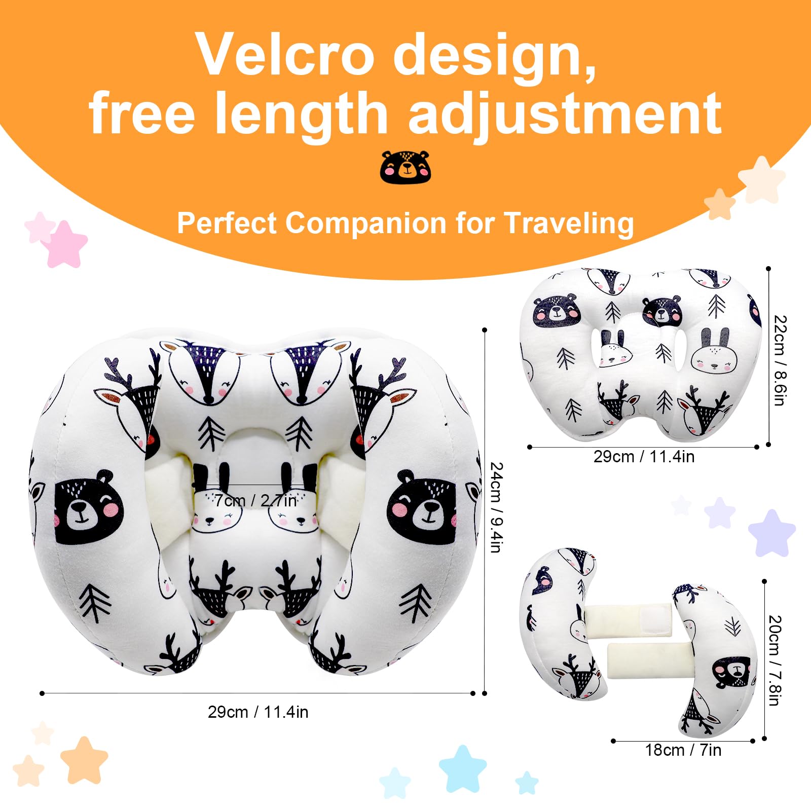 KAKIBLIN travel-friendly size fits stroller and bag