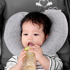 KAKIBLIN travel pillow for stroller neck support provides cozy head stability.