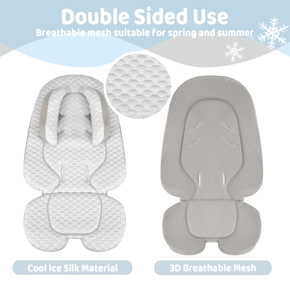 KAKIBLIN universal-fit insert adapts to most seats with simple Velcro.