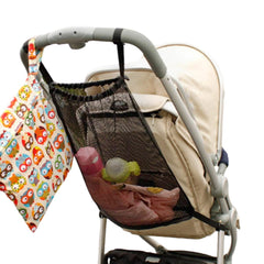 KALDEHVEST universal stroller organizer side view with contents for easy reach
