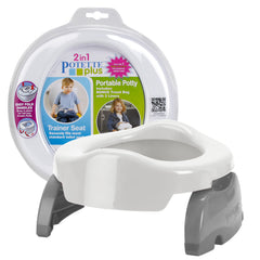Kalencom Potette Plus folded travel potty folds compactly for bag storage and trips