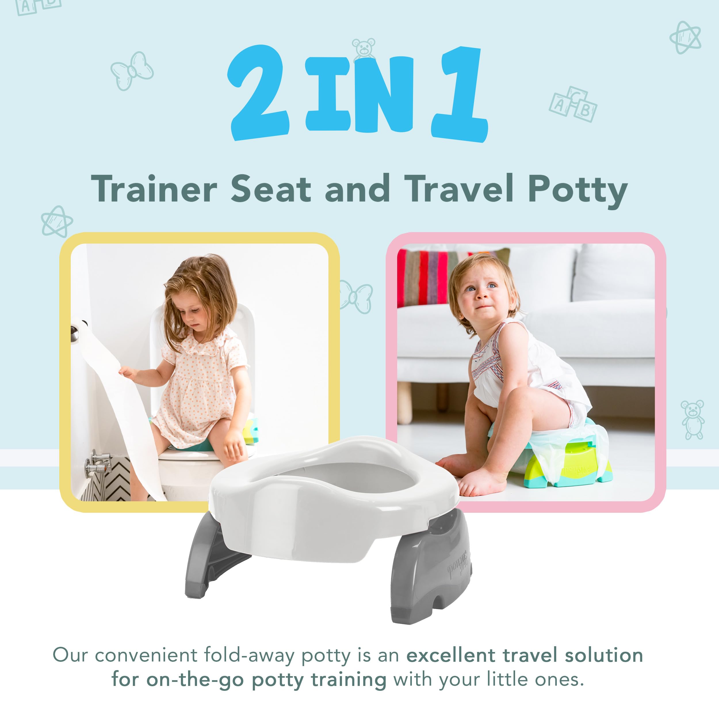 Kalencom Potette Plus reusable liner kit supports home training sessions