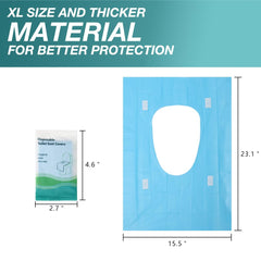 Kalkehay toilet seat covers individually wrapped for convenient on-the-go protection.