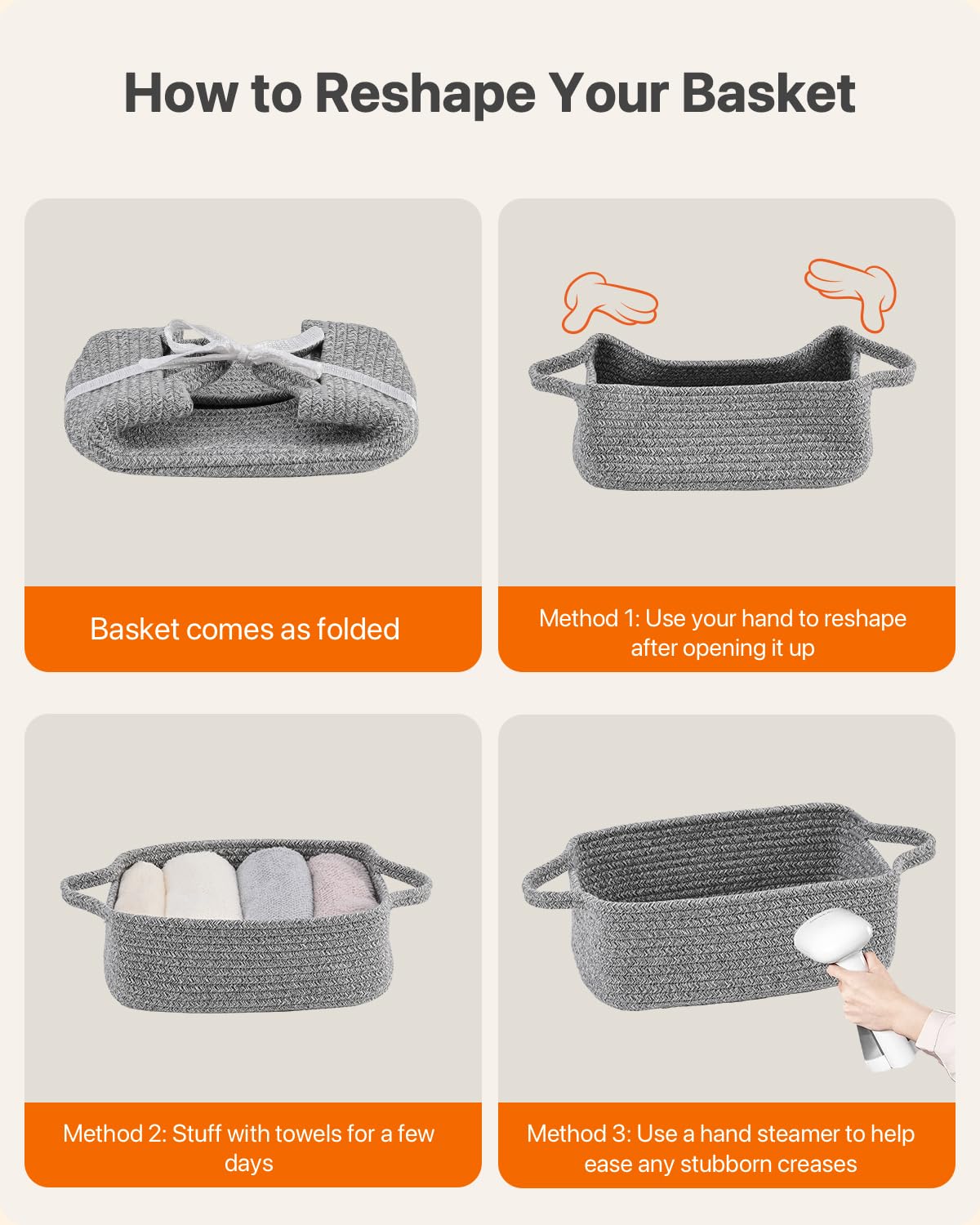 KALLAX nursery organizer basket keeps bibs and small items tidy.