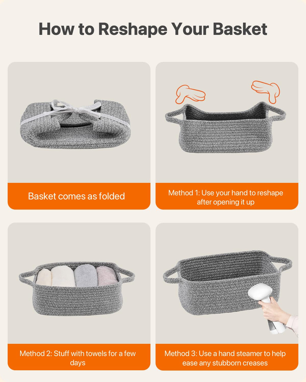 KALLAX nursery organizer basket keeps bibs and small items tidy.