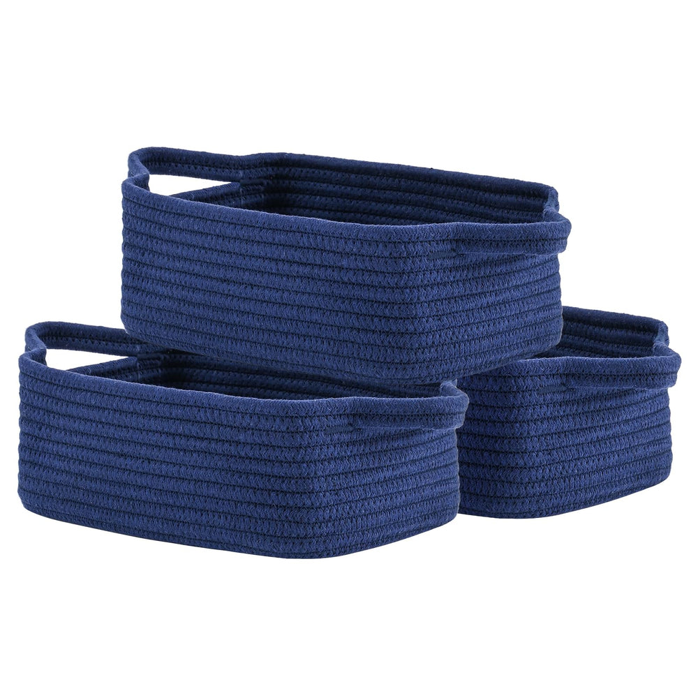 KALLAX small woven basket offers compact storage for tight shelves.